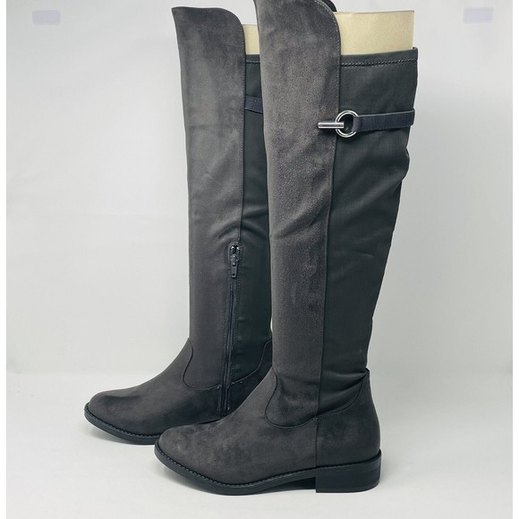 REBEL BY ZIGI Onley Round Toe Riding Boot in Dark Gray Womans SZ 8.5M - Picture 3 of 11